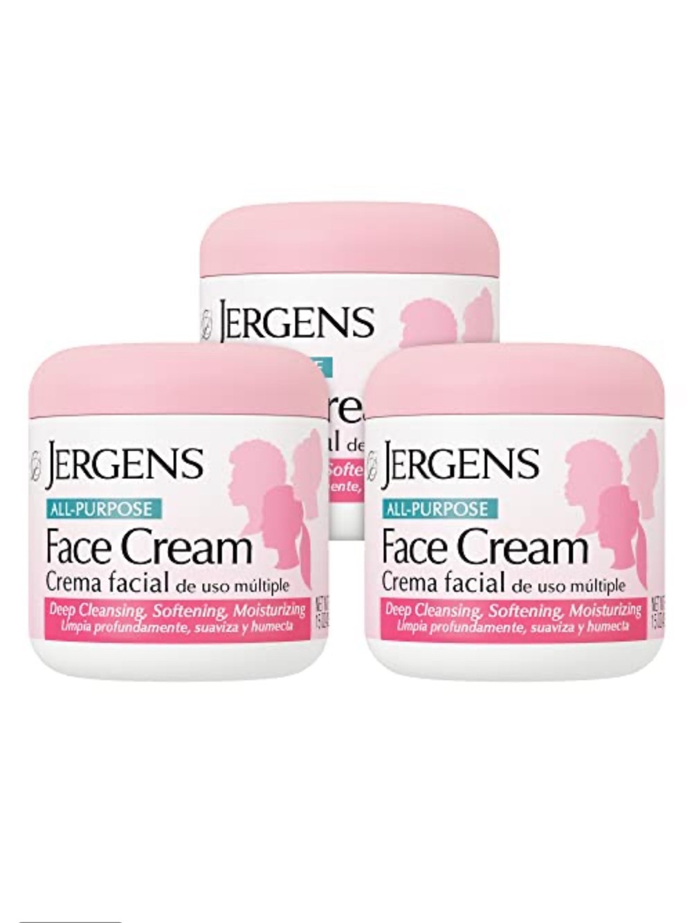 Jergens All-Purpose Face Cream - Pack of 3